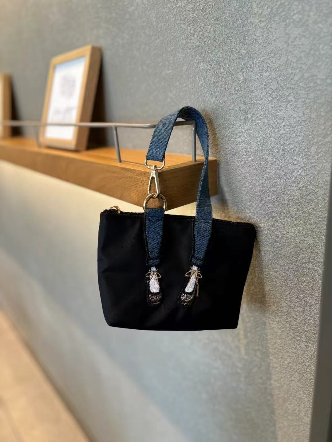 Embroidery Bag - 패션 자수 제로 월렛 방수 나일론
