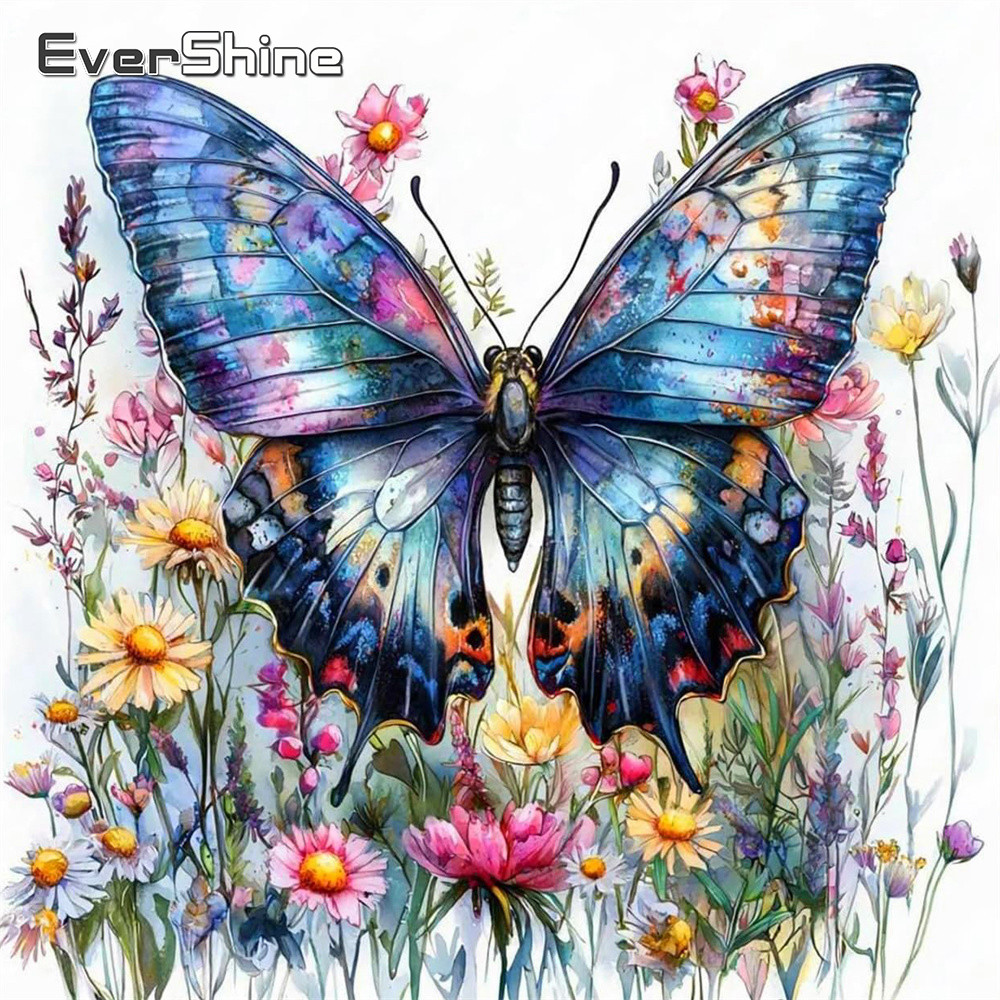 Embroidery Design Patterns Flowers - Evershine 자수 용품 나비 동물 바느질