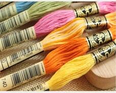 Embroidery Class - 원룸 프렌치 DMC 자수실--447개 오래된 색상
