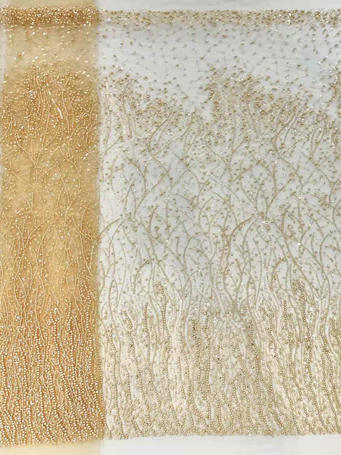Embroidery Net Dress - 2025 새로운 디자인, 인기, 진주, 비즈